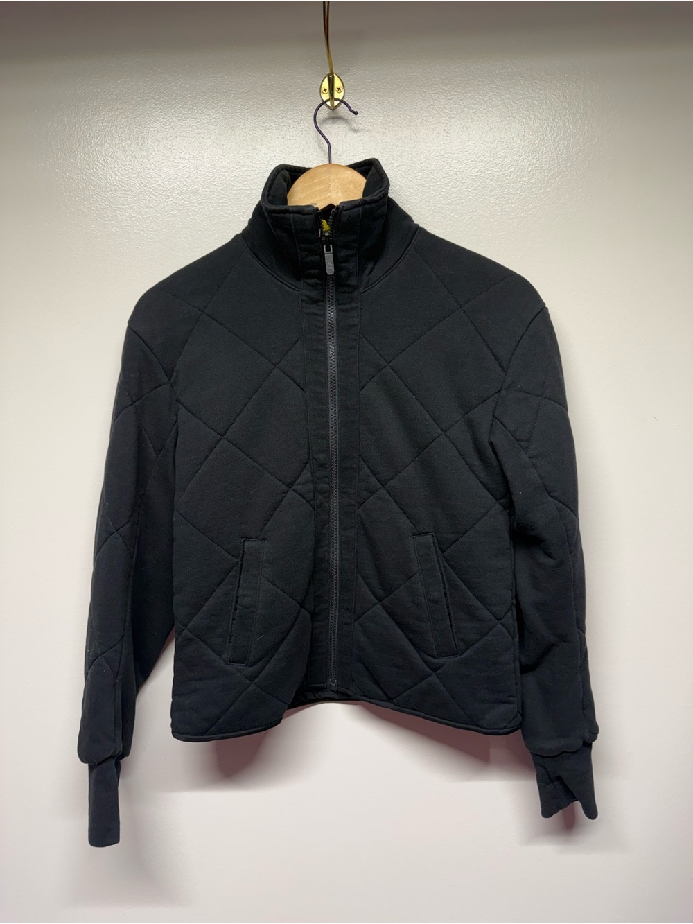 lululemon athletica Black Quilted Zip-Up Puffer Jacket
